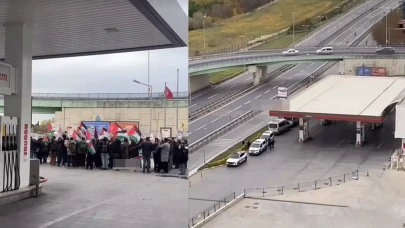 Ambarlı Limanı'nda İsrail protestosu!