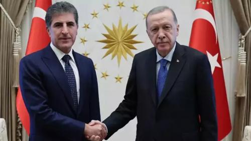 Cumhurbaşkanı Erdoğan, Neçirvan Barzani ile görüştü