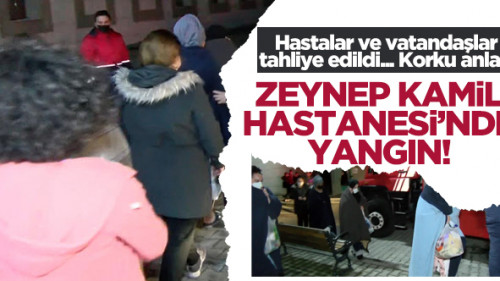 Zeynep Kamil Hastanesi'nde yangın