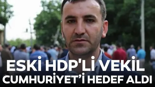 Eski HDP'li vekilin Cumhuriyet'i hedef alan paylaşımına tepki yağdı