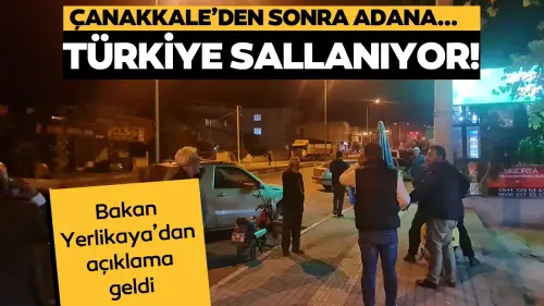 Çanakkale’den sonra Adana da sallandı! Adana Kozan'da 5 şiddetinde deprem 27 Ekim 2024 Pazar