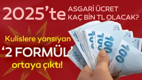 2025'te asgari ücret ne kadar olacak: Kulislere yansıyan 2 formülün olduğu ortaya çıktı