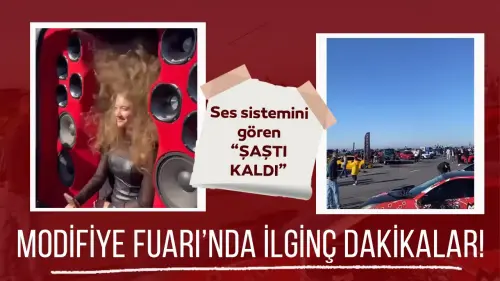 TÜYAP'ta modifiye fuarı: Ses sistemini gören şaştı kaldı!