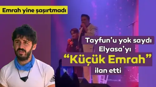 Emrah, büyük oğlu Tayfun'u yok sayıp Elyasa'yı "Küçük Emrah" ilan etti