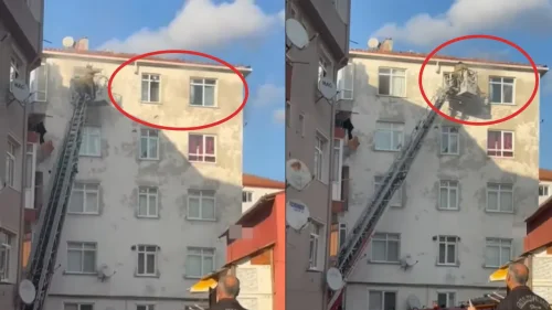 Silivri'deki 5 katlı apartmanda yangın çıktı, bina sakinleri tahliye edildi