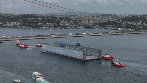 İstanbul Boğazı’nda Castorone Gemisi Geçişi Nedeniyle Gemi Trafiği Durduruldu!