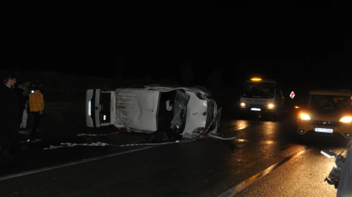 Nevşehir'de Kaza Yapan Araç Devrildi! 1 Ölü 1 Yaralı