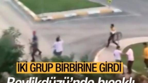 Beylikdüzü'nde iki grup birbirine girdi!