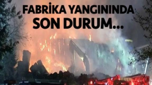 Küçükçekmece'deki kağıt fabrikası yangınında son durum