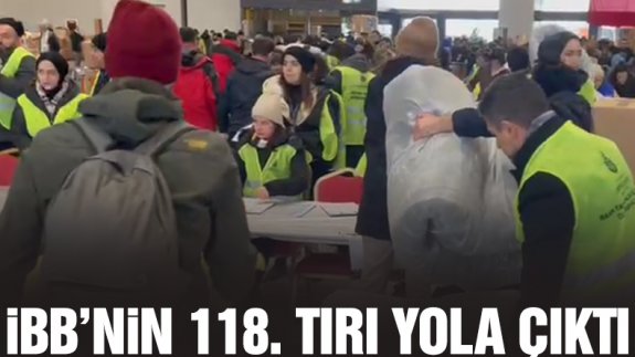 İBB'nin 118. yardım tırı deprem bölgesi için yola çıktı