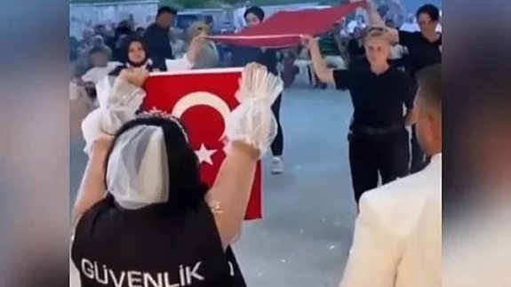 Özel Güvenlik görevlisinin düğününde ilginç anlar…