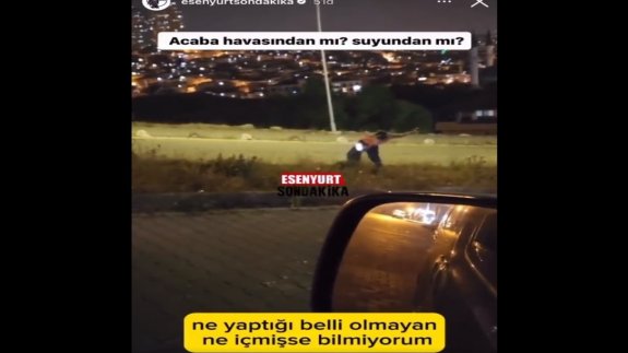 Kadının garip hareketleri sokaktakileri tedirgin etti