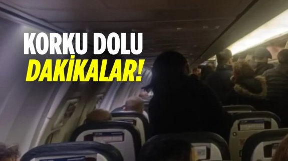 Uçakta büyük panik! Yolcular çığlık çığlığa bağırdı…