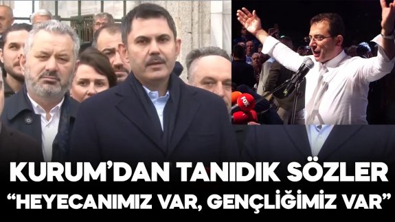 İBB adayı Murat Kurum’dan tanıdık sözler: Heyecanımız var, gençliğimiz var!