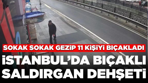 İstanbul'da bıçaklı saldırgan dehşeti: Sokak sokak gezip 11 kişiyi bıçakladı