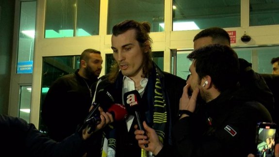 Çağlar Söyüncü Fenerbahçe için İstanbul'da