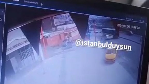 Otomobil, İETT aracına böyle çarptı!