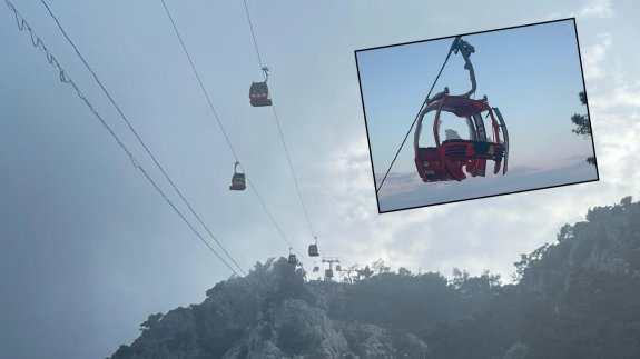 Antalya’da teleferik kabini düştü: Ölü ve yaralılar var