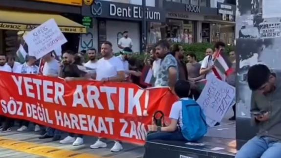 Esenyurt halkından İsrail'e protesto yürüyüşü!