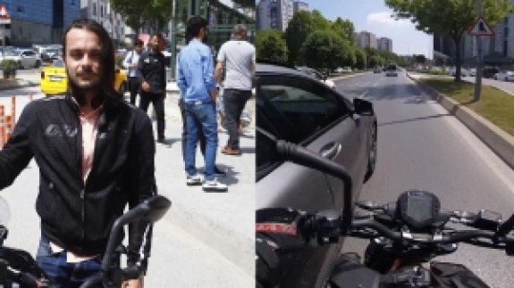 Kadın Sürücüyle Tartışınca Tepki Gören Motosikletli Şikayetçi Oldu