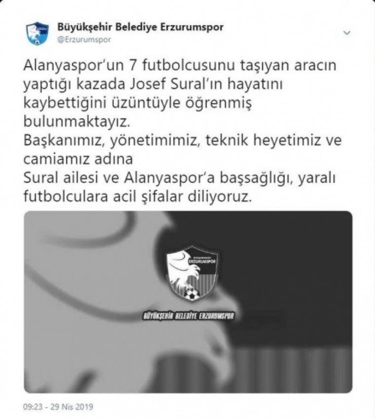 Josef Sural için spor camiasından baş sağlığı mesajı 11