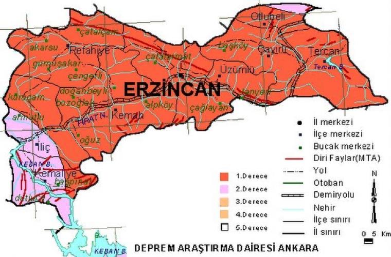 İllere göre deprem ve fay haritası! Oturduğum şehir sağlam mı? 50