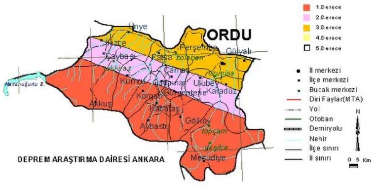 İllere göre deprem ve fay haritası! Oturduğum şehir sağlam mı? 20