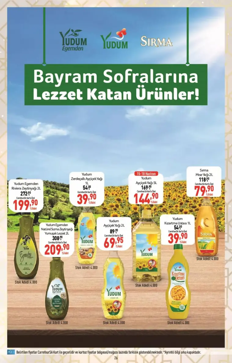 Yudum 1 LT Kızartma Yağı Bu Hafta O Markette 39,90 TL! İndirim Bugün Başladı 5