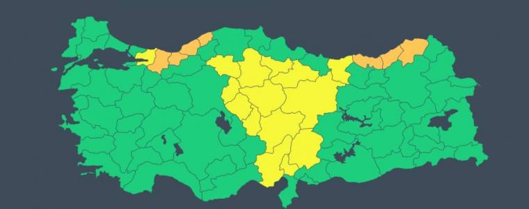 Meteoroloji Uyardı! O İller İçin Sarı ve Turuncu Kod Uyarısı 3