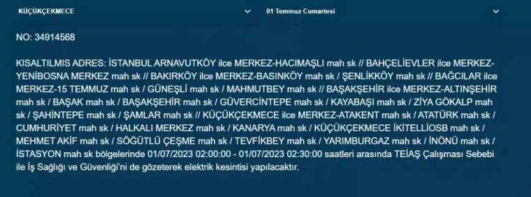 Yarın Uzun Saatli Elektrik Kesintisi Yaşanacak.. O İlçeler Dikkat! 2