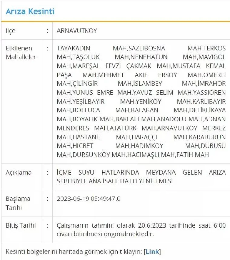 Bidonları doldurun! Bugün susuz kalacak ilçeler belli oldu 1