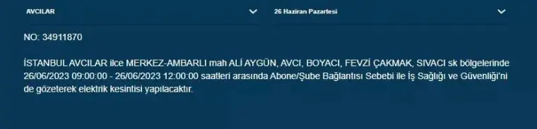 Yarın O İlçeler Karanlığa Gömülecek 1