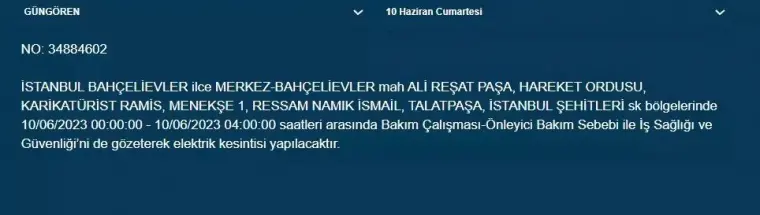 BEDAŞ, Yarın Bazı İlçelerde Elektrik Kesintisi Yapacak! 10 Haziran 2023 Cumartesi Elektrik Kesintisi 4