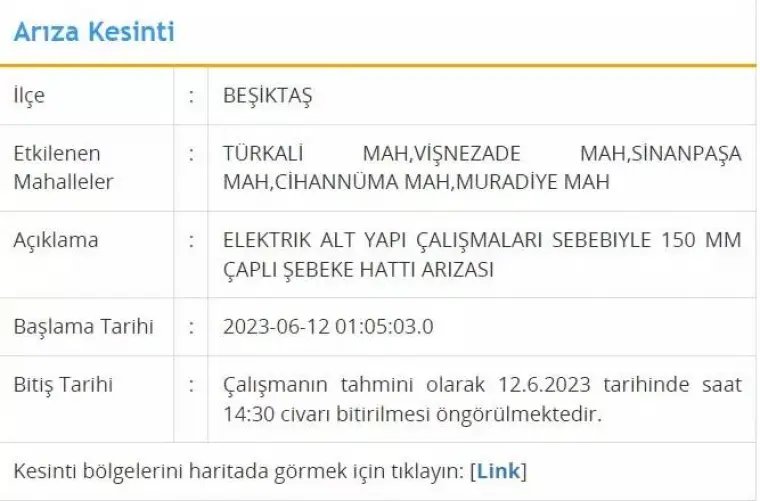 İstanbul'da Bugün 8 İlçeye Su Verilemeyecek! İşte O İlçeler 12 Haziran 2023 Pazartesi 2