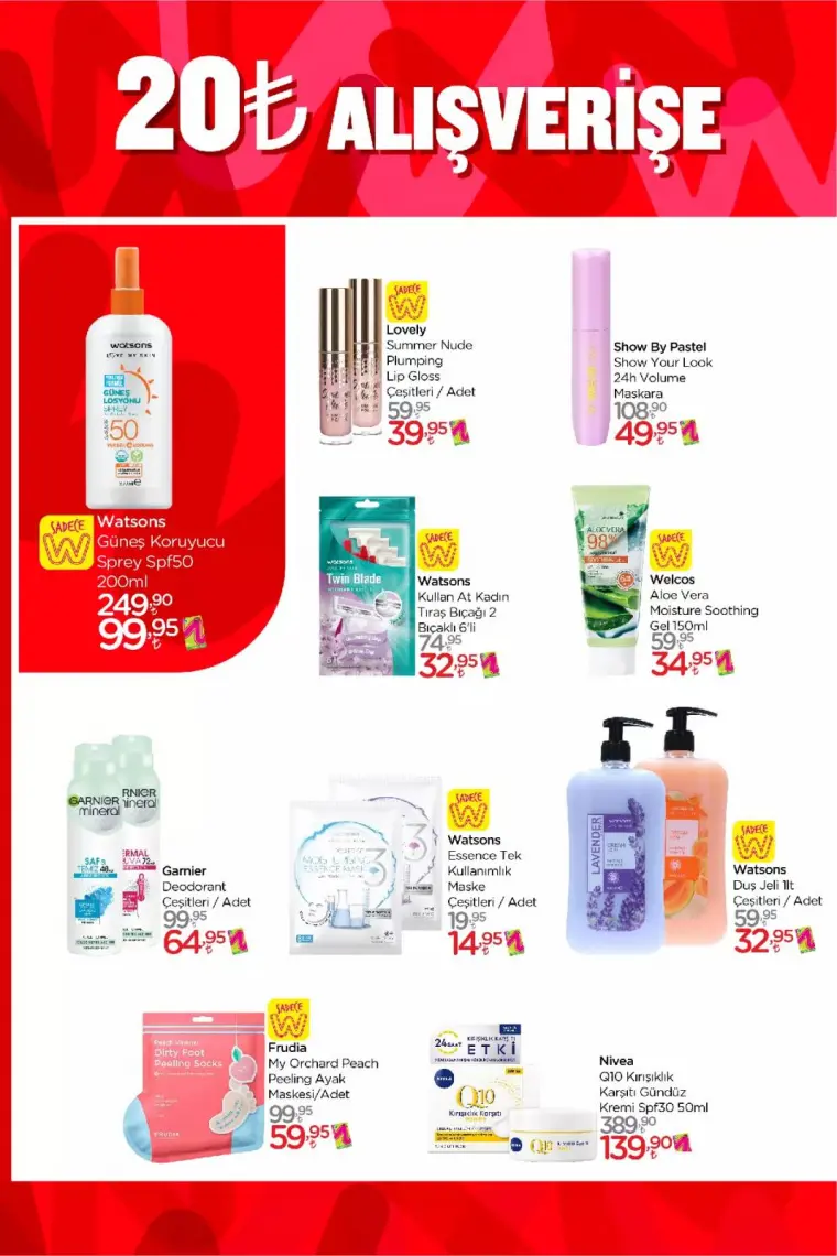 Watsons'da Net %50'ye Varan İndirimler Başladı.. Watsons Haziran 2023 Katalog 2