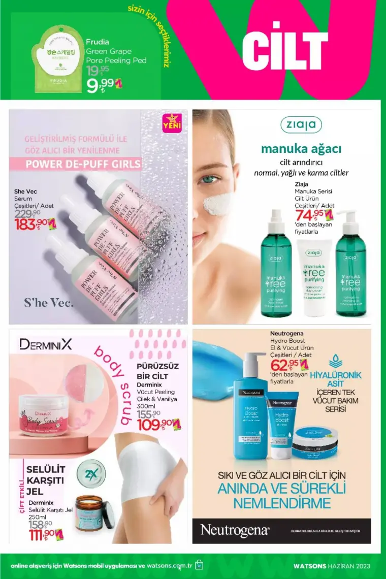 Watsons'da Net %50'ye Varan İndirimler Başladı.. Watsons Haziran 2023 Katalog 20