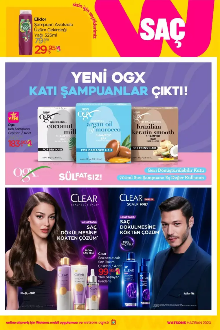 Watsons'da Net %50'ye Varan İndirimler Başladı.. Watsons Haziran 2023 Katalog 18