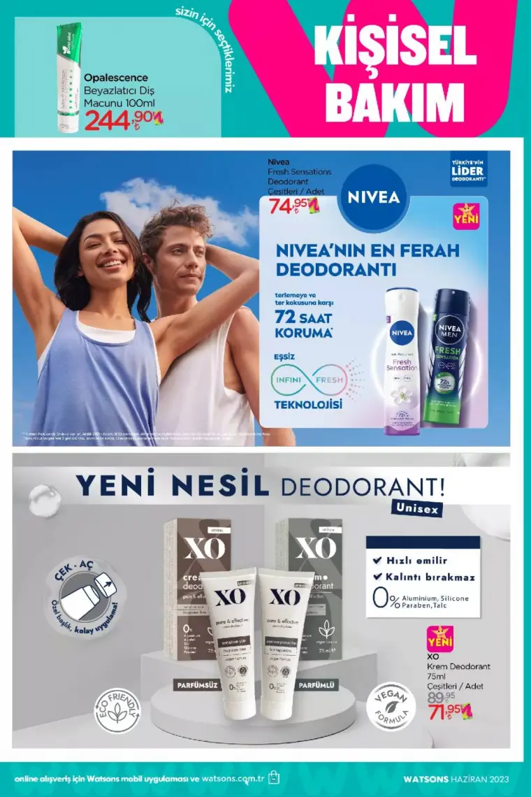 Watsons'da Net %50'ye Varan İndirimler Başladı.. Watsons Haziran 2023 Katalog 14