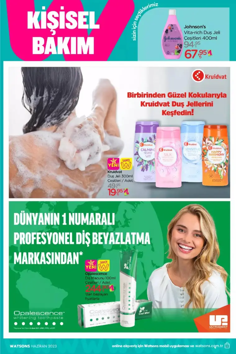 Watsons'da Net %50'ye Varan İndirimler Başladı.. Watsons Haziran 2023 Katalog 13