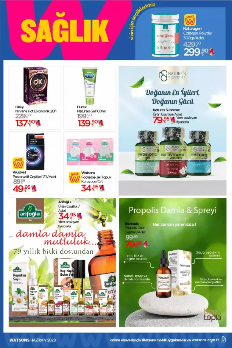 Watsons'da Net %50'ye Varan İndirimler Başladı.. Watsons Haziran 2023 Katalog 9