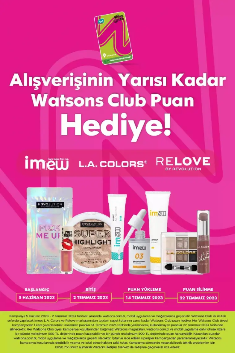 Watsons'da Net %50'ye Varan İndirimler Başladı.. Watsons Haziran 2023 Katalog 8