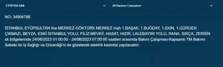 Haftasonu O İlçelerde Elektrik Kesintisi Olacak 10