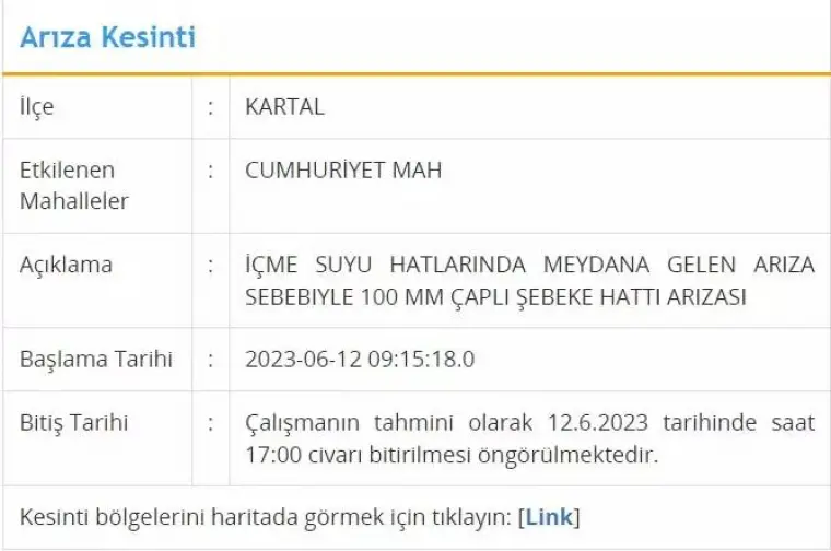 İstanbul'da Bugün 8 İlçeye Su Verilemeyecek! İşte O İlçeler 12 Haziran 2023 Pazartesi 4