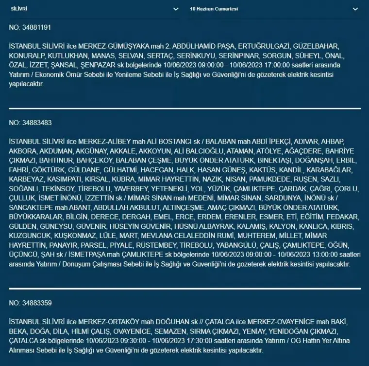 BEDAŞ, Yarın Bazı İlçelerde Elektrik Kesintisi Yapacak! 10 Haziran 2023 Cumartesi Elektrik Kesintisi 7