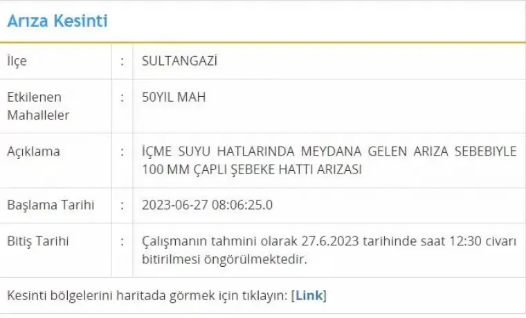 Bidonları Hazırlayın! İstanbul'da Bugün O İlçelerde Su Kesintisi Olacak 4