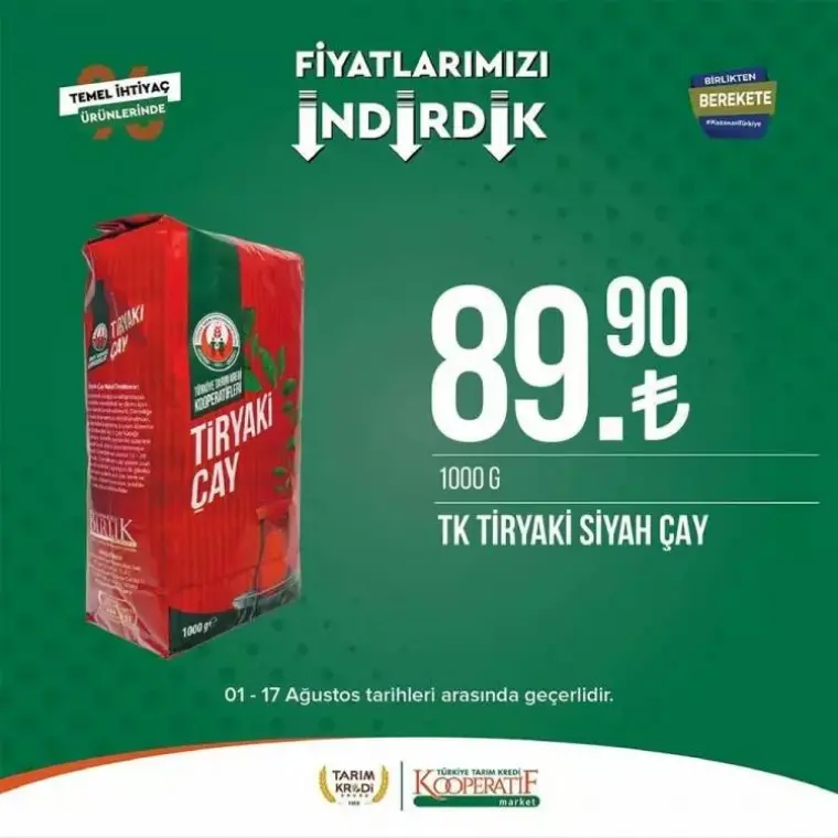 Tarım Kredi Kooperatif Market 01-17 Ağustos katalogu yayınlandı 11