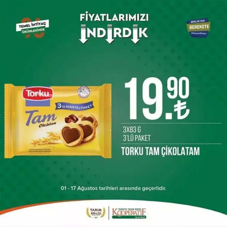 Tarım Kredi Kooperatif Market 01-17 Ağustos katalogu yayınlandı 15