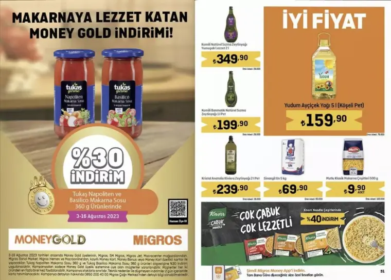 Migros'da Bu Ay Öyle İndirimli Ürünler Geliyor Ki! 03-16 Ağustos 2023 2