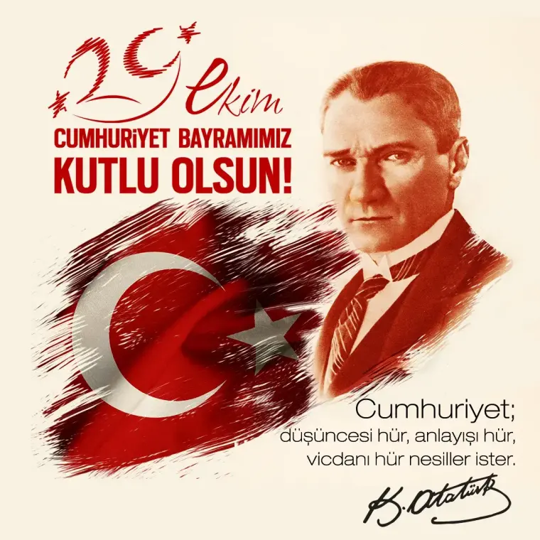 29 Ekim Cumhuriyet'in 101. yılına özel mesajlar 11