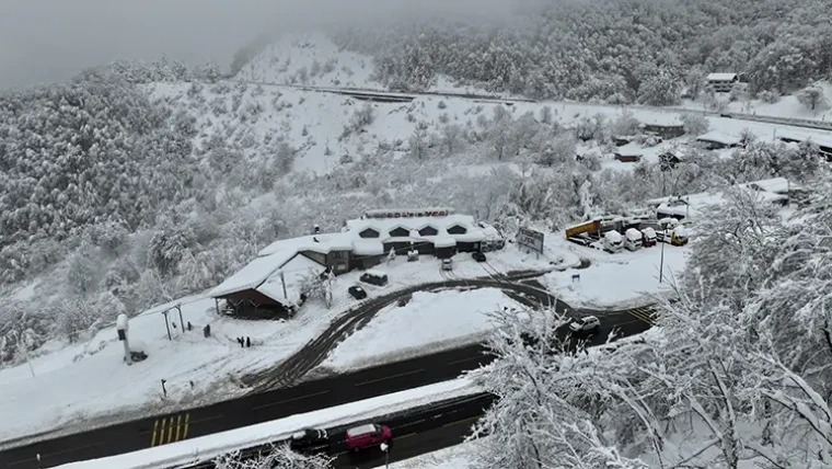 Kasım ayında kara kışı yaşayan Bolu’dan kartpostallık manzaralar… 4